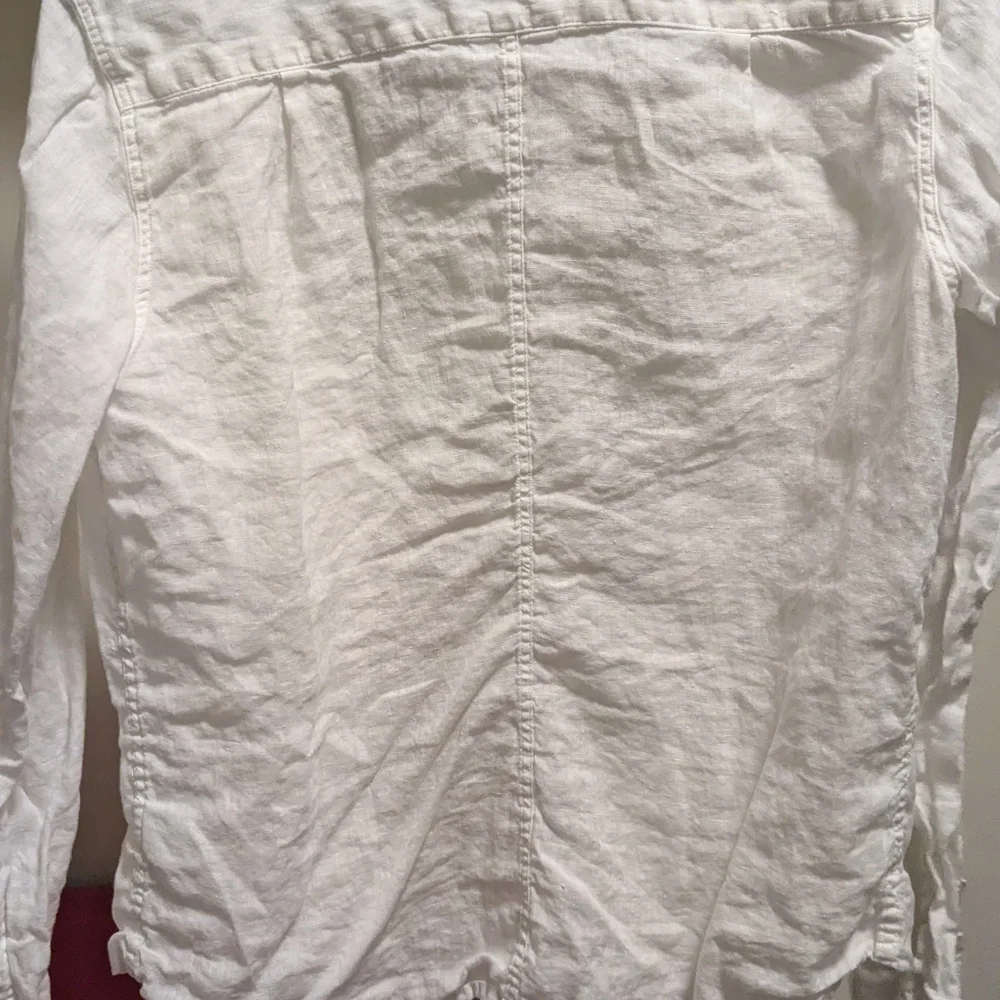 Frank & Eileen White Linen Button Down - Picture 3 of 3